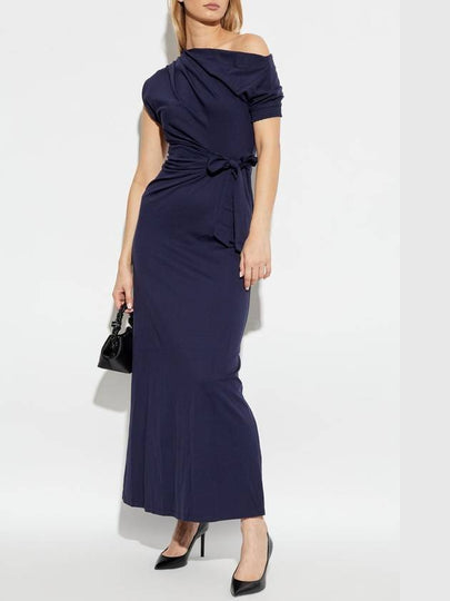 Diane Von Furstenberg Dress Avi, Women's, Navy Blue - DIANE VON FURSTENBERG - BALAAN 2