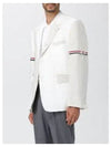 Armband Two Tone Tailored Jacket White - THOM BROWNE - BALAAN 2