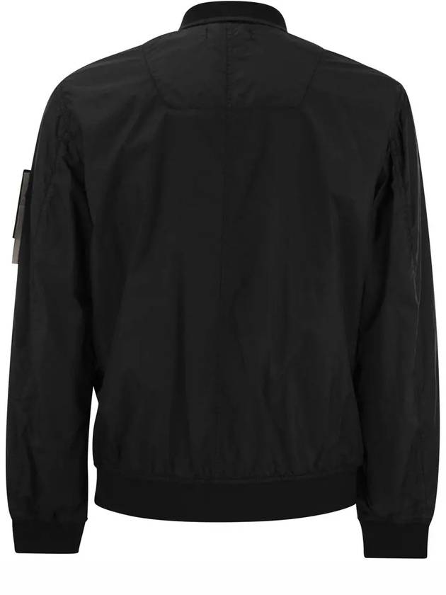 Garment Dyed Crinkle Reps R Nylon Jacket Black - STONE ISLAND - BALAAN 4