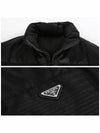 Medium-Length Re-Nylon Reversible Down Padded Jacket Black - PRADA - BALAAN 6