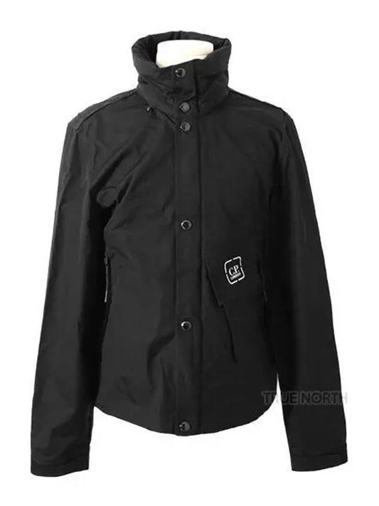 Metropolis Series HyST Stand Collar Zip Up Jacket Black - CP COMPANY - BALAAN 2