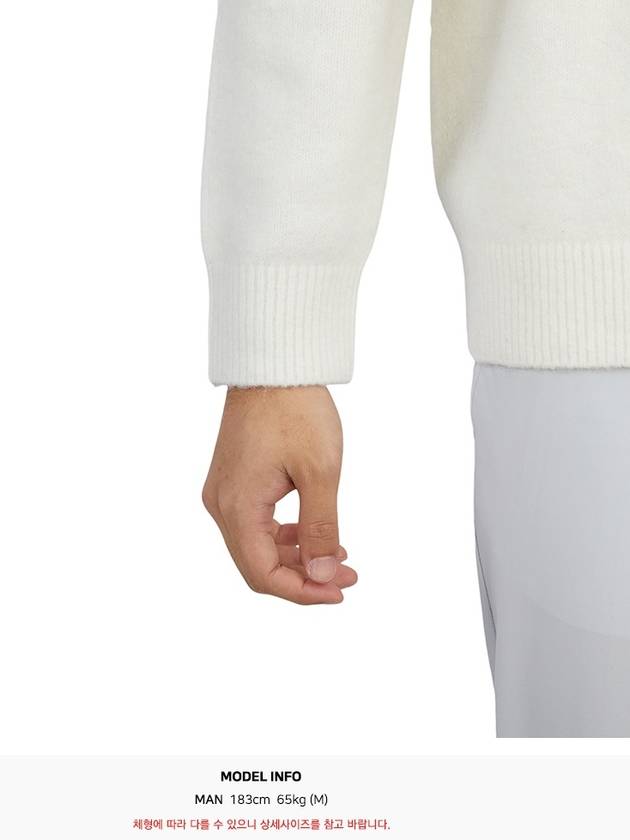 Wool Alpaca Golf Turtleneck White - J.LINDEBERG - BALAAN 9