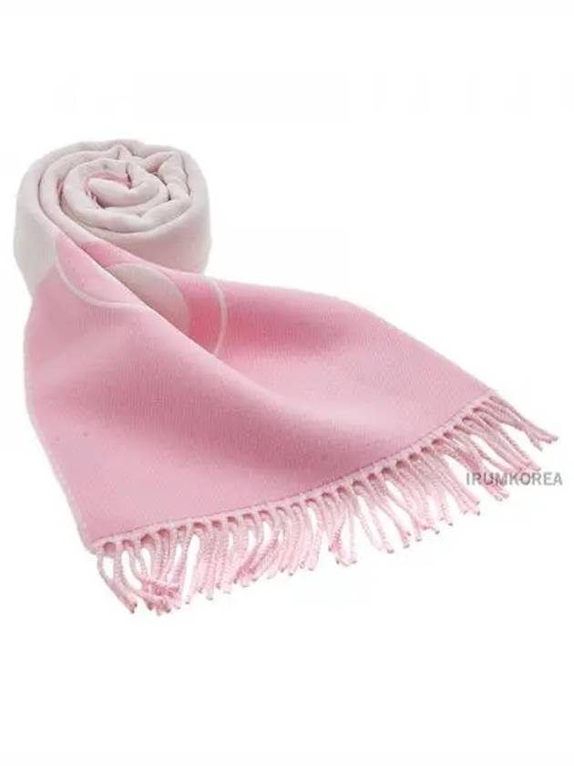 Interlocking G Wool Cashmere Scarf Rose Pink - GUCCI - BALAAN 2