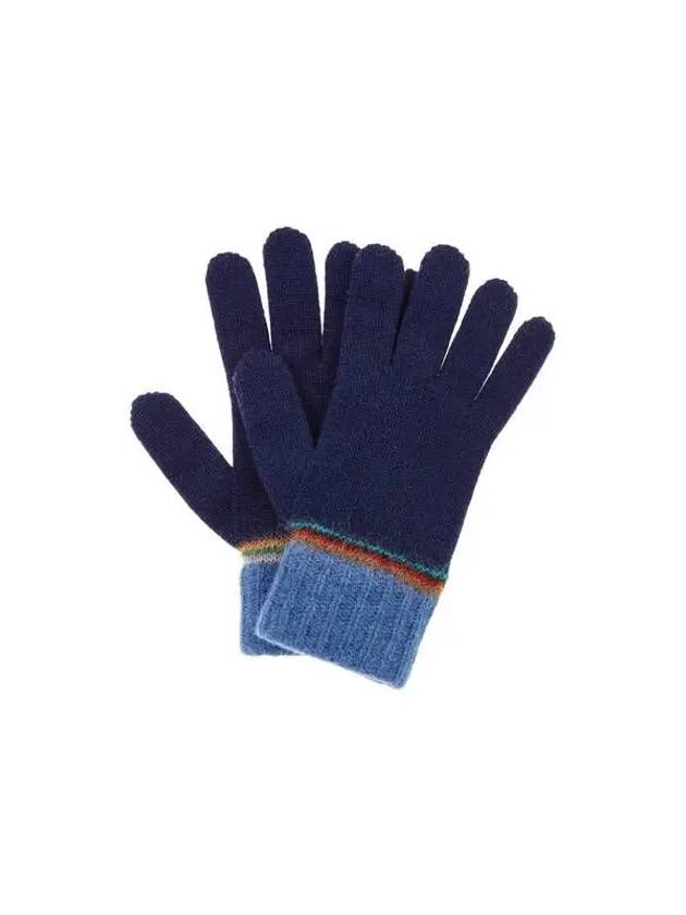 Hairy striped wool gloves navy 270832 - PAUL SMITH - BALAAN 1