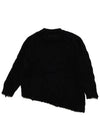 MM6 Margiela Kids 6 Logo Wool Sweater Black - MAISON MARGIELA - BALAAN 2