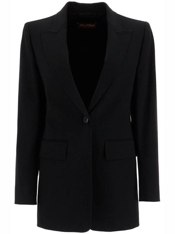 wool crepe blazer with t - MAX MARA - BALAAN 1