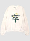 Flower Slogan Logo Sweatshirt Beige - DROLE DE MONSIEUR - BALAAN 3