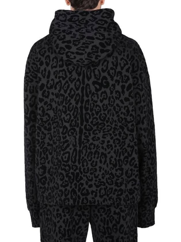 animal print hoodie black - DOLCE&GABBANA - BALAAN 4