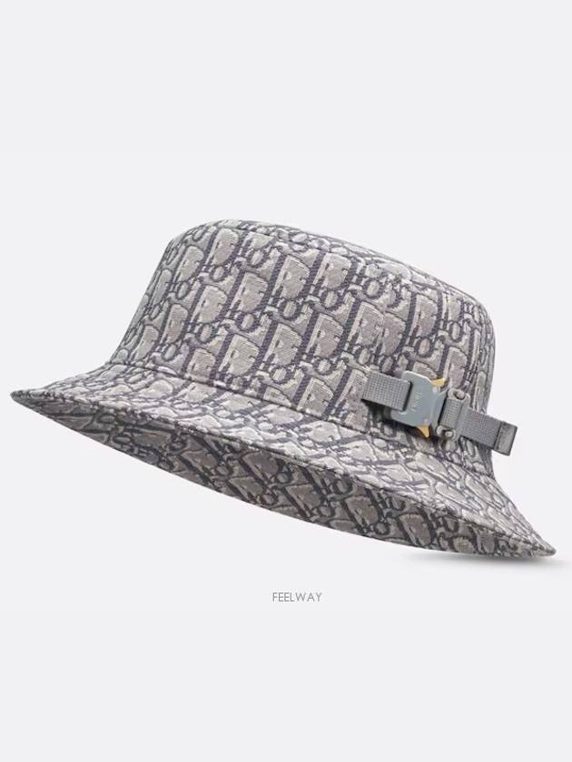 Oblique Jacquard Bucket Hat Deep Grey - DIOR - BALAAN 2