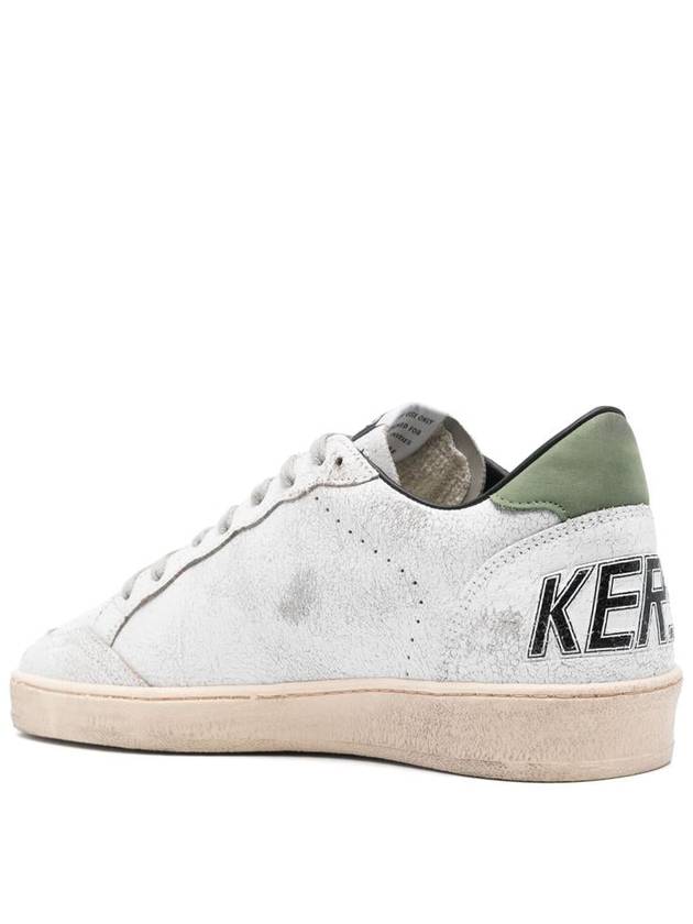 Ballstar Low-Top Sneakers Green White - GOLDEN GOOSE - BALAAN 4