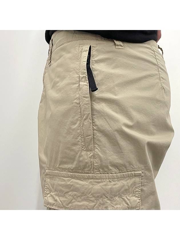 Light Stretch Cotton Bermuda Regular Fit Shorts Beige - STONE ISLAND - BALAAN 6