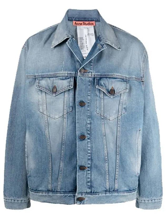 Faded Denim Jacket Mid Blue - ACNE STUDIOS - BALAAN 1