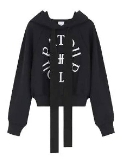 Medallion Organic Cotton Hoodie Black - PATOU - BALAAN 2