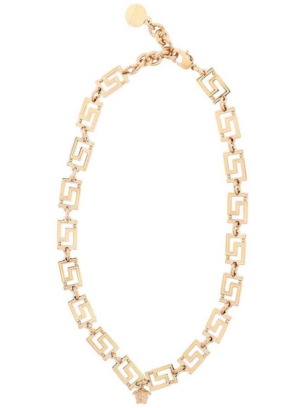 Medusa Chain Greca Necklace Gold - VERSACE - BALAAN 3