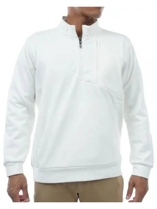 Fleece Lined Jersey Half Zip Jacket TKPMJ341J OW Men s Line - TITLEIST - BALAAN 1