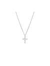 Insigne Pendant Round Cut Cross Rhodium Necklace Silver - SWAROVSKI - BALAAN 2