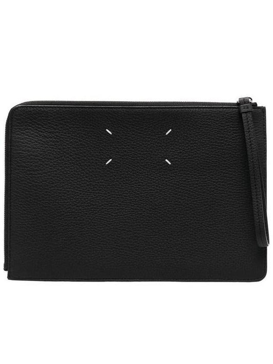 4 Stitch Clutch Bag Black - MAISON MARGIELA - BALAAN 1