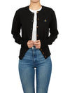 Logo Patch Cardigan Black - VIVIENNE WESTWOOD - BALAAN 8