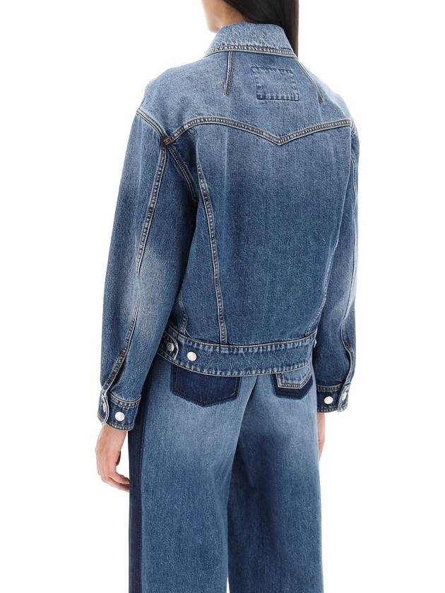 24 ss Denim Cocoon Jacket 775898 QMABJ 4109 B0230972150 - ALEXANDER MCQUEEN - BALAAN 4