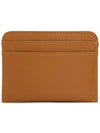 Sense Embroidered Logo Calfskin Card Wallet Brown - CHLOE - BALAAN 3