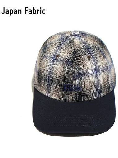 Cosmo Checker Flannel Cap Navy - OGARP - BALAAN 1