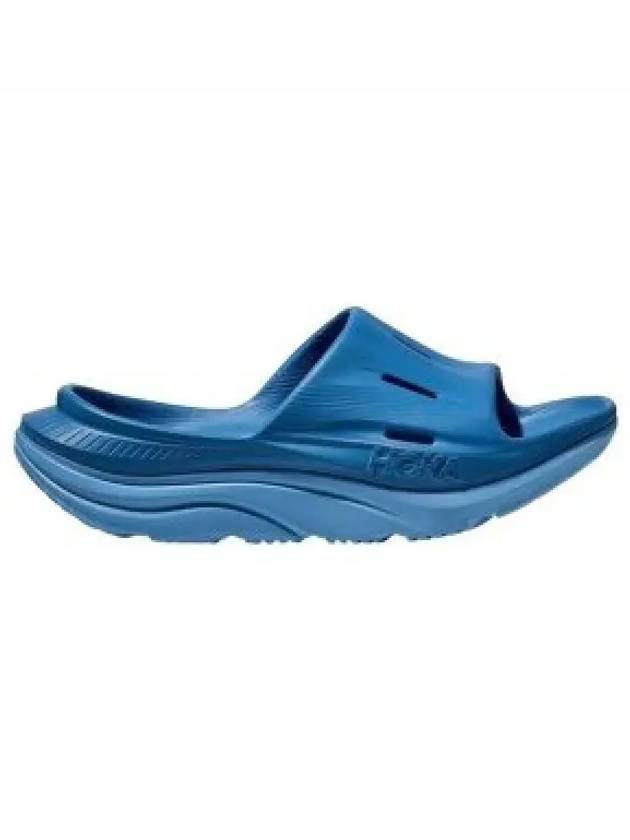 Ora Recovery Slide 3 Slippers Blue - HOKA ONE ONE - BALAAN 2