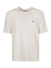 30/1 Sponge Fleece Short Sleeve Sweatshirt White - CP COMPANY - BALAAN 3