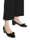 Vara Bow Patent Pumps Black - SALVATORE FERRAGAMO - BALAAN 10