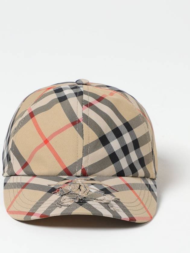 Log Check Ball Cap Beige - BURBERRY - BALAAN 4