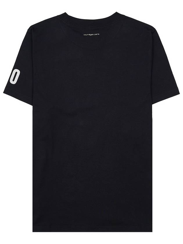 AC straight print short sleeve t-shirt black - COURREGES - BALAAN 3