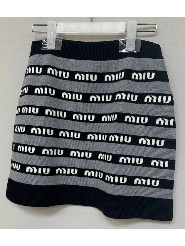 logo wool skirt 27 - MIU MIU - BALAAN 5