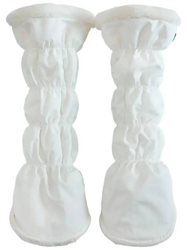 Pre order delivery on December 6th Padded banding leg warmers WHITE - MONBIRDIE GOLF - BALAAN 7