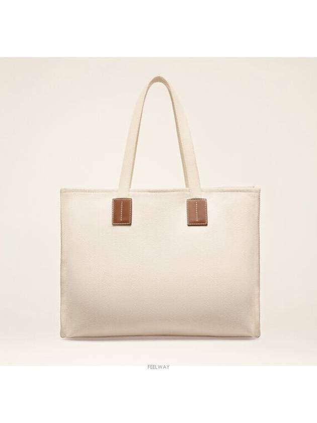 WoMen's Crystalia Fabric Tote Bag Ivory - BALLY - BALAAN 4