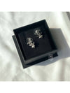 CC logo pearl flower point earrings silver - CHANEL - BALAAN.