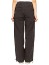 Drawstring Washed Cotton Track Pants Phantom - GANNI - BALAAN 7