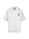 Flee collar neck short sleeve t-shirt MZ3ME180CRM - P_LABEL - BALAAN 1