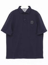 Logo Patch Polo Shirt Cobalt Blue - BRUNELLO CUCINELLI - BALAAN 3