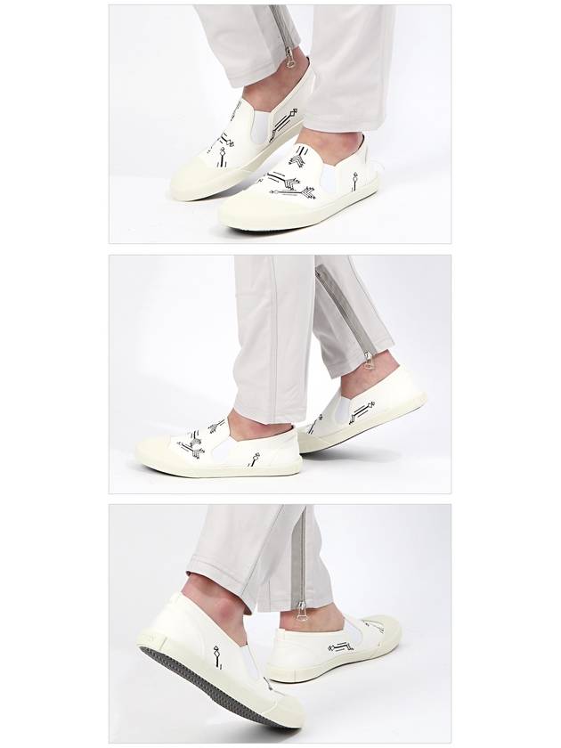 Printed Slip-on White - LANVIN - BALAAN 4