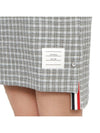 Check Tweed Crewneck Short Dress Grey - THOM BROWNE - BALAAN 8