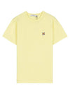 Fox Head Patch Pocket Short Sleeve T-Shirt Lemon Yellow - MAISON KITSUNE - BALAAN.