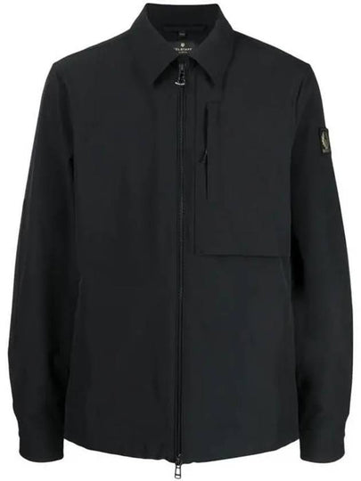 Grover Tech Zipper Overshirt Jacket Black - BELSTAFF - BALAAN 2