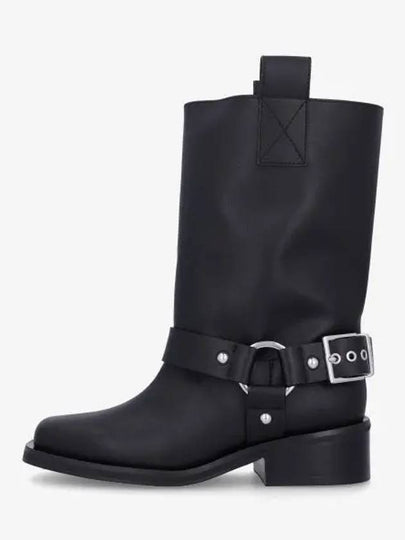 Shaft Boots Middle Boots Black - GANNI - BALAAN 2