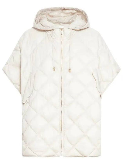 Treman Zip-Up Padded Cape Ivory - MAX MARA - BALAAN 2