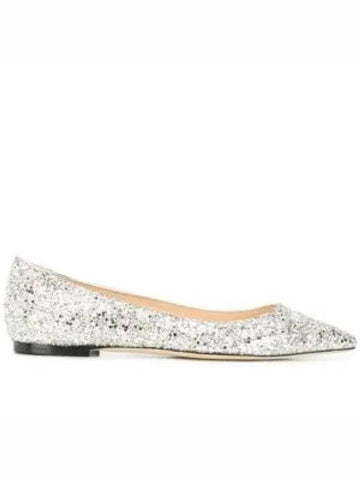 Romy glitter flat shoes silver ROMYFLATCGF 1008057 - JIMMY CHOO - BALAAN 1