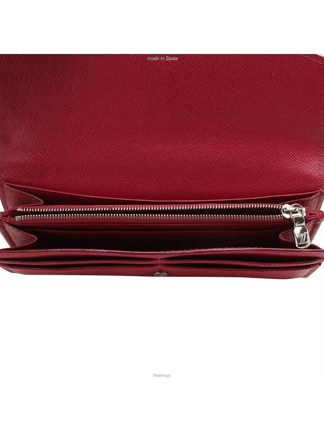 Epi Sarah Wallet Women s Long Fuchsia Red Silver Plate - LOUIS VUITTON - BALAAN 9