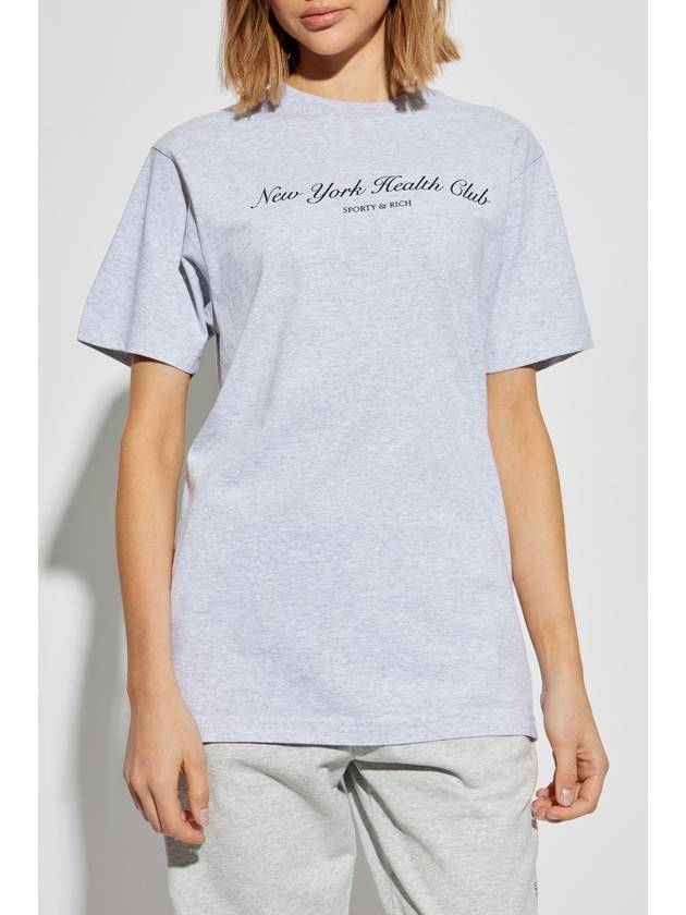 Sporty & Rich T-shirt From The NY Health Club Collection, Unisex, Grey - SPORTY & RICH - BALAAN 3