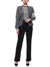 Cotton 4-Bar Milano Classic V-Neck Cardigan Medium Grey - THOM BROWNE - BALAAN 4