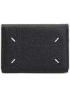 Four Stitch Logo Leather Half Wallet Black - MAISON MARGIELA - BALAAN 2