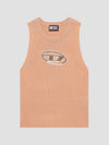 M Onerva Logo Plaque Cut Out Sleeveless Pink - DIESEL - BALAAN 2