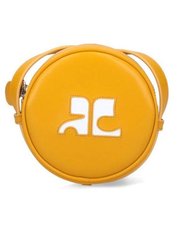 Re-Edition Circle Leather Cross Bag Yellow - COURREGES - BALAAN 1